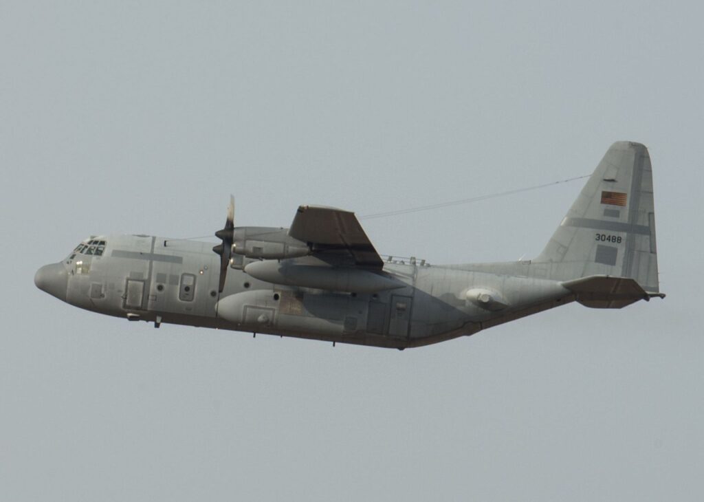crashed C-130 military aircraft in Colombian jungle with rescue teams