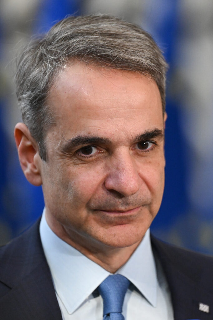 Kyriakos Mitsotakis announcing economic relief package Greece press conference