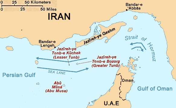 Military and commercial ships तनाव in Strait of Hormuz during US Iran crisis