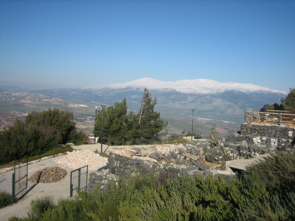 Emergency responders at damaged kibbutz near Israel Lebanon border after missile strike