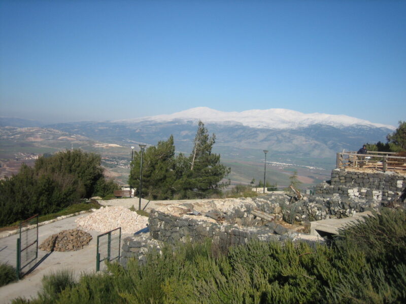 Emergency responders at damaged kibbutz near Israel Lebanon border after missile strike